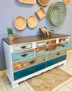 Chippy Coastal Blues Long Dresser