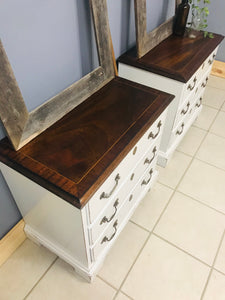 Beautiful Farmhouse Nightstands or End Tables Set (2)