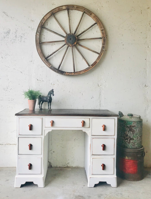 Vintage Rustic Farmhouse Desk