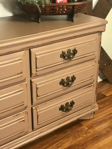 Rustic Taupe Dresser or Buffet Table