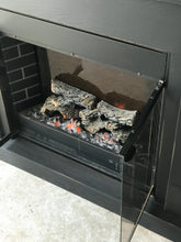 Load image into Gallery viewer, Moody Black Faux Fireplace