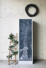 Load image into Gallery viewer, Adorable Farmhouse Metal Chalkboard Cabinet