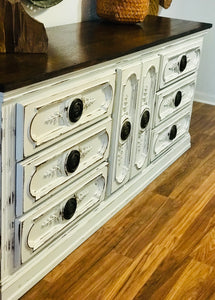 Gorgeous Ornate Long Wood Dresser or Buffet/TV Stand