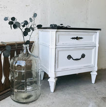 Load image into Gallery viewer, Pretty Vintage Farmhouse Single Nightstand