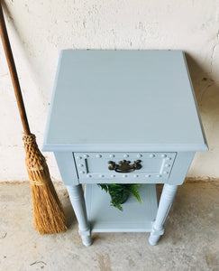 Cute Light Blue Single Nightstand