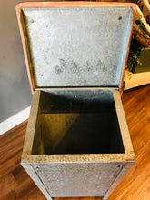 Load image into Gallery viewer, Repurposed Galvanized Feeder Nightstand Set