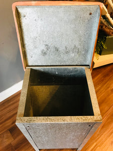 Repurposed Galvanized Feeder Nightstand Set