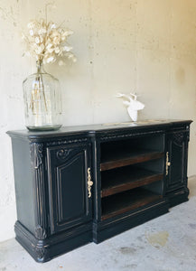 Gorgeous Large Black TV Stand or Buffet