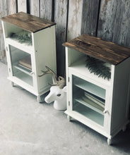 Load image into Gallery viewer, Pretty Farmhouse Cabinet Nightstands or End Tables