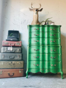 Beautiful Serpentine Tall Chest of Drawers