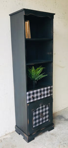 Farmhouse Buffalo Check Bookshelf