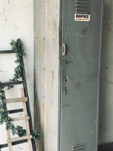 Large Vintage Industrial Locker Cabinet