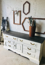 Load image into Gallery viewer, Rustic Vintage Farmhouse Buffet or TV Stand