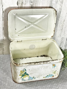 Vintage Metal Bread Box