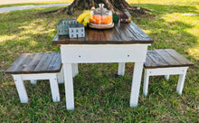 Load image into Gallery viewer, Adorable Mini Farmhouse Toddler Table &amp; Stools