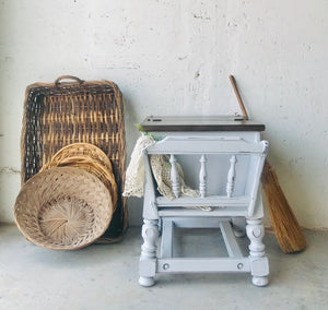 Chunky Rustic Flip Top Single End Table