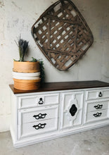 Load image into Gallery viewer, Perfect Vintage Farmhouse Dresser, Buffet, or TV Stand