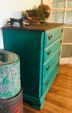 Load image into Gallery viewer, Gorgeous Green Chest of Drawers