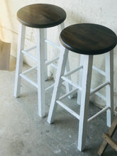 Load image into Gallery viewer, Rustic Farmhouse Barstool Set