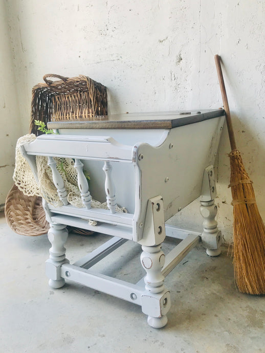 Chunky Rustic Flip Top Single End Table