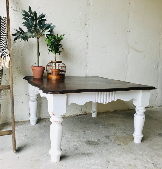 Beautiful Farmhouse Square Coffee Table