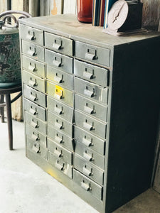 Cool Vintage Industrial Cubby Drawers