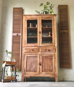 Beautiful Vintage Wood Display Cabinet