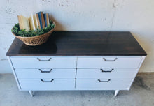 Load image into Gallery viewer, Mid Century Revamped Dresser, Buffet, or TV Stand