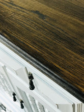 Load image into Gallery viewer, Pretty Vintage Farmhouse Armoire Chest of Drawers