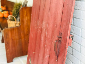 Old Red Barn Door