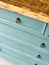 Load image into Gallery viewer, Pretty Cottage Blue Entryway Table