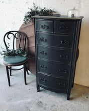Load image into Gallery viewer, Tall Moody Antique Chest of Drawers
