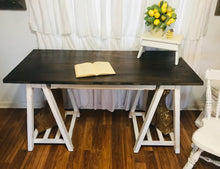 Load image into Gallery viewer, Perfect Farmhouse Sawhorse Desk (no chair)