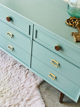 Load image into Gallery viewer, Revamped MCM Long Dresser, Buffet, or TV Stand
