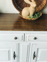 Load image into Gallery viewer, Pretty Farmhouse Buffet Cabinet or TV Stand