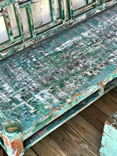 Load image into Gallery viewer, Chippy Coastal Vibe Wood Bench