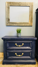 Load image into Gallery viewer, Coastal Navy Chest of Drawers &amp; Nightstand Set