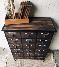 Load image into Gallery viewer, Farmhouse Apothecary Drawer Chest