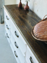 Load image into Gallery viewer, Pretty Farmhouse Long Dresser, Buffet, or TV Stand
