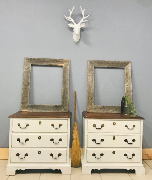 Beautiful Farmhouse Nightstands or End Tables Set (2)