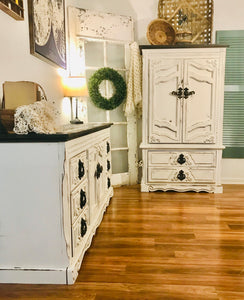 Vintage Mediterranean Style Bedroom Set