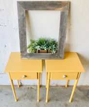 Load image into Gallery viewer, Adorable Yellow Nightstand Set