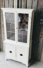Load image into Gallery viewer, Pretty Petite Antique China Cabinet
