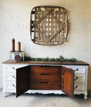 Load image into Gallery viewer, Stunning Vintage Farmhouse Buffet or TV Stand