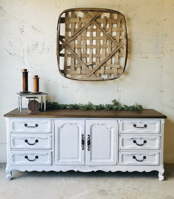 Stunning Vintage Farmhouse Buffet or TV Stand