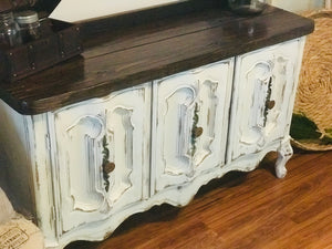 Farmhouse Ornate TV Stand or Accent Table