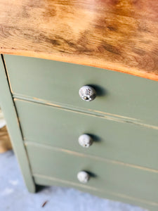 Pretty Antique Chest of Drawers or Coffee Bar