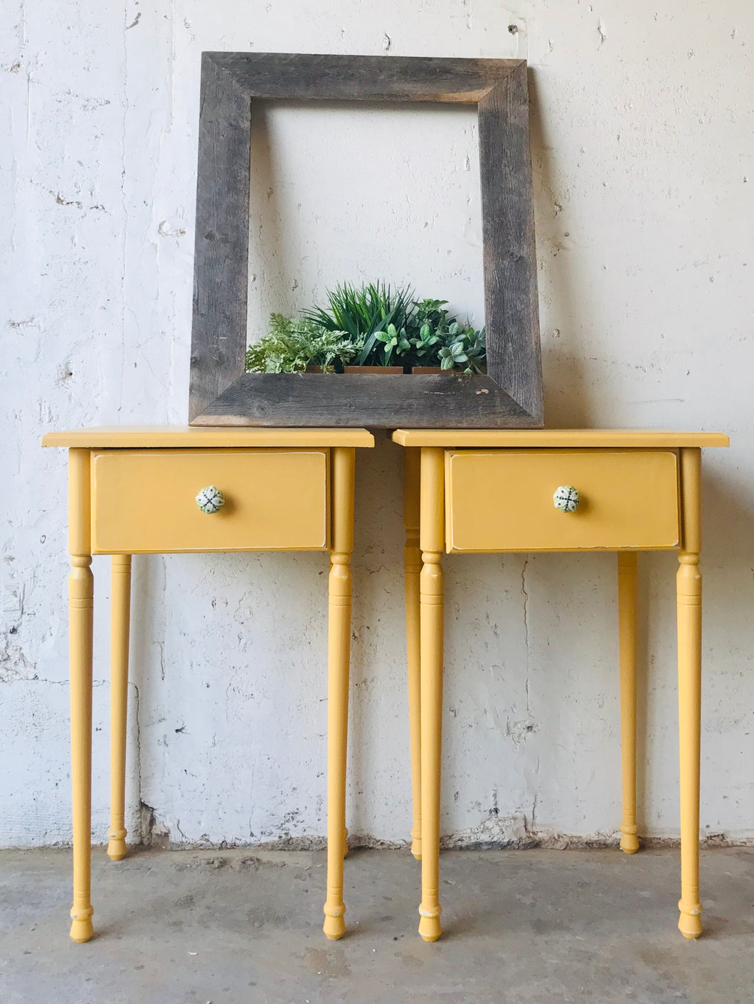 Adorable Yellow Nightstand Set