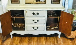 Beautiful French Provincial China Cabinet