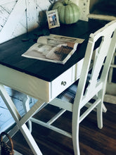 Load image into Gallery viewer, Cute Criss-Cross Farmhouse Desk with Chair